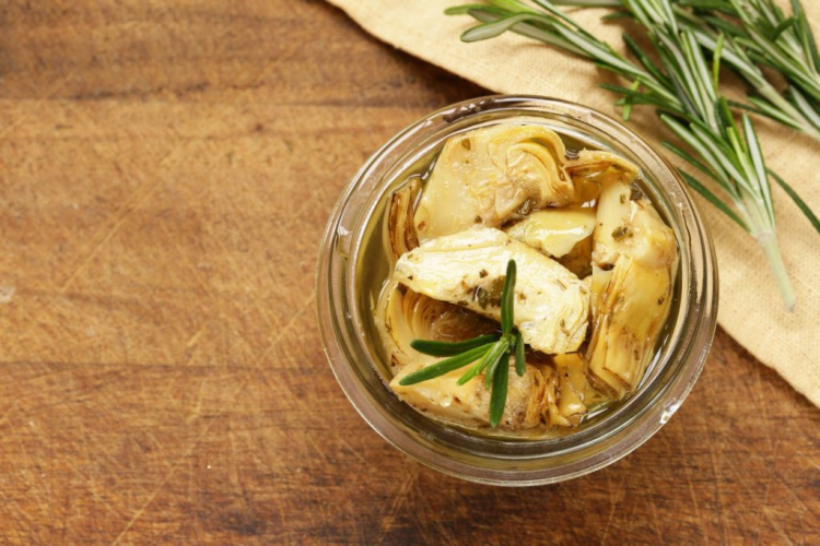 A very popular way to preserve artichokes is by soaking them in oil