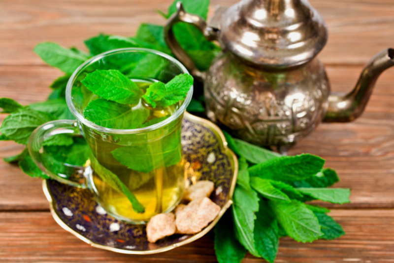 Moroccan mint is popular as a tea